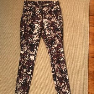 J. Jill Multicolor Floral Track Pants